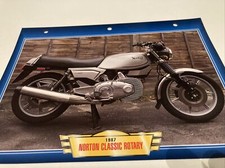 Norton 600 Classic Rotary 1987 fiche carte moto passion collection Atlas