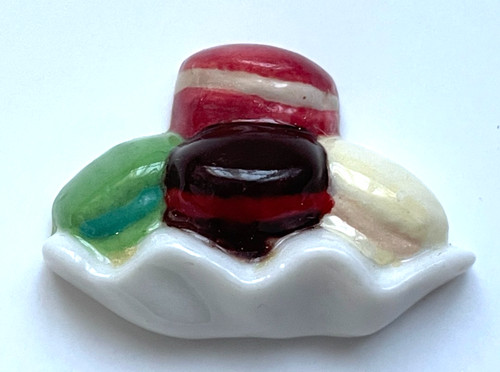 Fève macarons vanille fraise - fève,