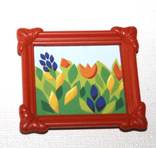 PLAYMOBIL 5301 TABLEAU AVEC CADRE ORANGE FLEURS POUR MAISON BELLE EPOQUE