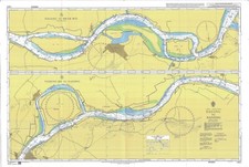 Carte Maritime Nautique Admiralty 1621 De Chang Jiang Dagang À Nanjing