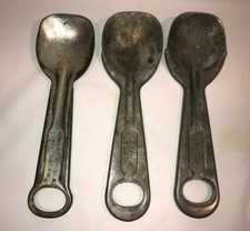 Lot of 3 vintage ice cream scoop paddle seal test marathon