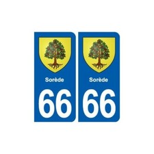 66 Sorède blason autocollant