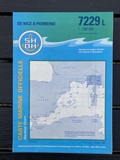 carte marine SHOM 7229 L DE NICE À PIOMBINO GENOVA LIVORNO 2004