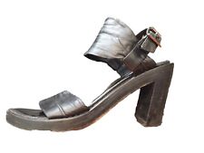 Authentique Sandales Cuir Noir Ann Demeulemeester 36,5