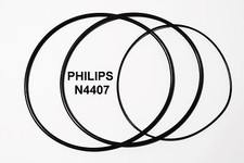 COURROIES SET PHILIPS N4407 MAGNETOPHONE A BANDE EXTRA FORT NEUF FABRIQUE N 4407