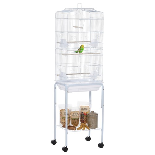 Pawhut cage oiseaux - cage, à