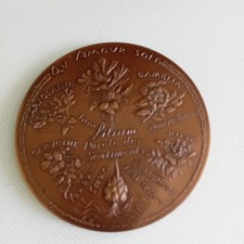 Médaille bronze fleurs - bronze,