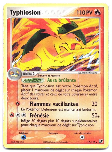 Carte pokémon typhlosion - pokémon,