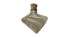 Doudou ours mouchoir marron 10