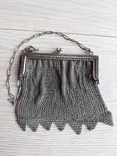 Porte Monnaie Ancien Argenté Côte De Maille