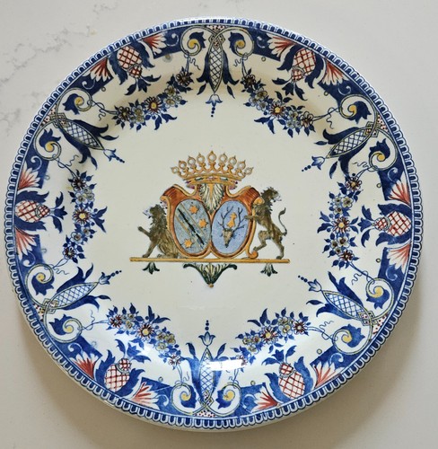 Ancienne assiette plate - ancienne,