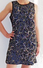 Robe courte sans manches bleu