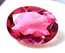 8.65 CT Lab-Created Grown Splendid Rose Tourmaline Ggl Certifié Coupe Ovale Gem