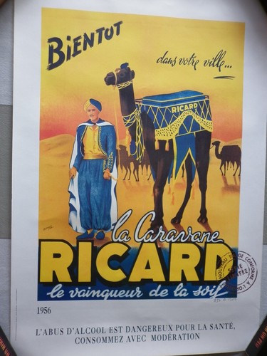 Affiche publicitaire ricard - publicitaire,