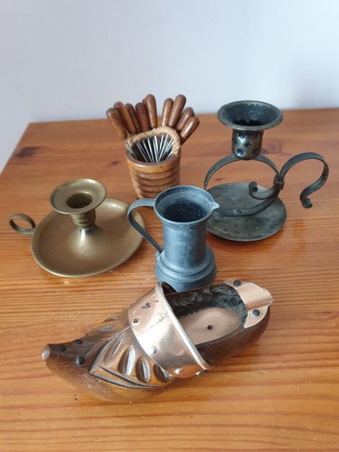 Lot cinq objets anciens 1 - lot, de