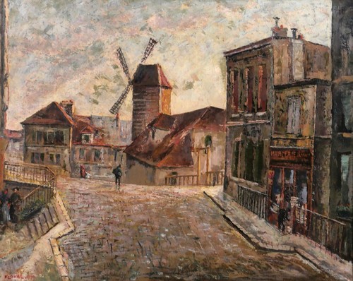 Tableau ancien fernand laval - tableau,
