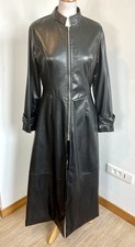 manteau long T40 simili noir