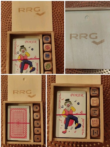 Petit coffret bois rrg - bois, "rrg