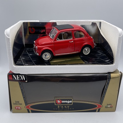 Burago fiat 500f 1965 - fiat, gold