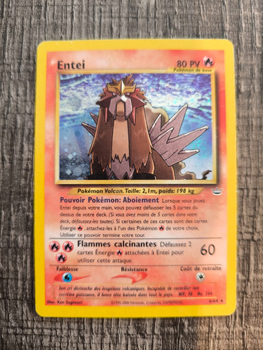 Carte pokémon holo entei 64 - pokémon,