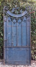Portillon jardin H247x110cm ancien porte extérieure fer plein Old garden gate