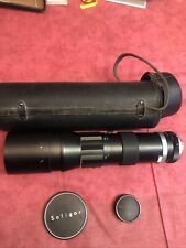 Vintage Soligor Tele-auto 1:6.3  F = 400 mm Lens with Lens Covers ET étui  72 DI