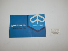 Livre De Garantie PIAGGIO