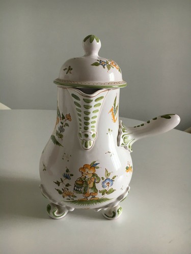 Cafetière manche signée - cafetière, à