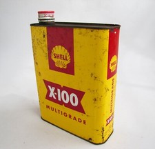 Bidon Huile Shell X-100 Multigrade vide