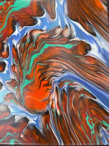 Peinture abstraite technique - abstraite,,