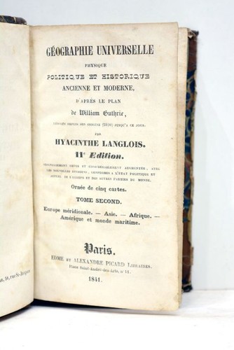 Livre ancien langlois - ancien,