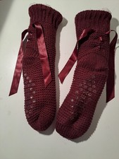 Chaussettes hiver bordeaux -