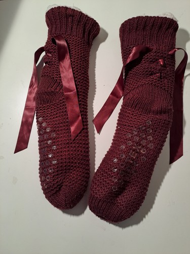 Chaussettes hiver bordeaux - ,