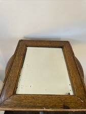 Ancien Miroir , Bois Et Verre Biseauté à suspendre