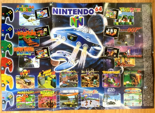 Poster officiel nintendo 64 - poster, a4