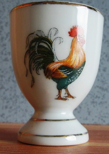 Joli coquetier décor coq - ,,