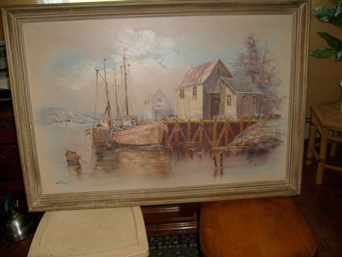 Rare tableau huile sur - rare,