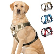 Harnais pour Chien Harnais Anti-Traction Réglable avec Bandes Réfléchissantes...