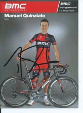 CYCLISME- CP  Autographe  de  QUINZIATO MANUEL   team  BMC