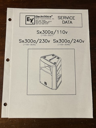 Electro voice sx300a - electro-voice,
