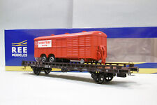 REE - WAGON UFR Biporteur SOBOTRAF SNCF ep. III réf. WB-617 Neuf NBO HO 1/87