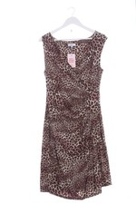 JACQUELINE RIU Robe portefeuille Dames Robe T EU 40 brun-blanc cassé