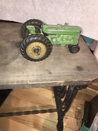 Antique toy tractor - antique, deere