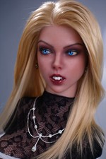 Realistic Sex Doll Head Silicone Real Oral Sex Movable Jaw Real Tongue for Men