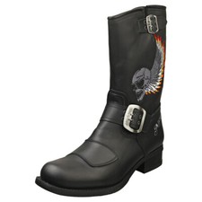New Rock Biker M-gy32-s10 Mixte adulte Black Bottes Plate-forme