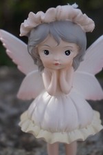 TPA015 C FIGURINE BEBE FEE FAIRY FILLE BLEU ANGE MANGA ENFANT K-POP