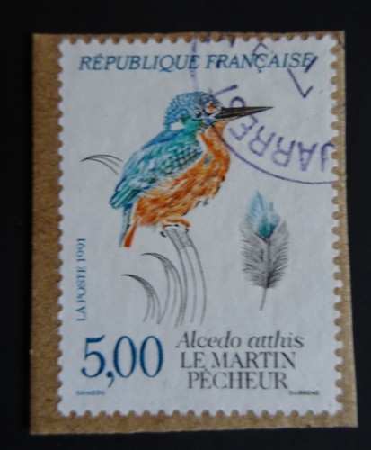 Timbre france 1991 oiseau - france,