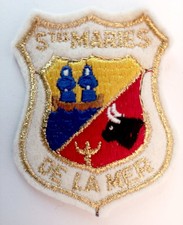 Écusson ancien SAINTES MARIES DE LA MER Bouches-du-Rhône France  feutrine brodée