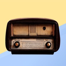  Creative Vintage ancien Style Radio modèle résine bureau affichage ornement