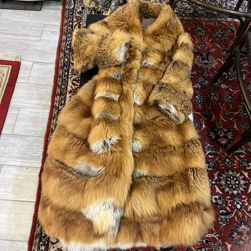 Manteau fourrure renard roux - fourrure,